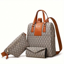 Backpack Three Piece Set - Multi-Purpose, Compact, Ideal for Travel & Daily Use